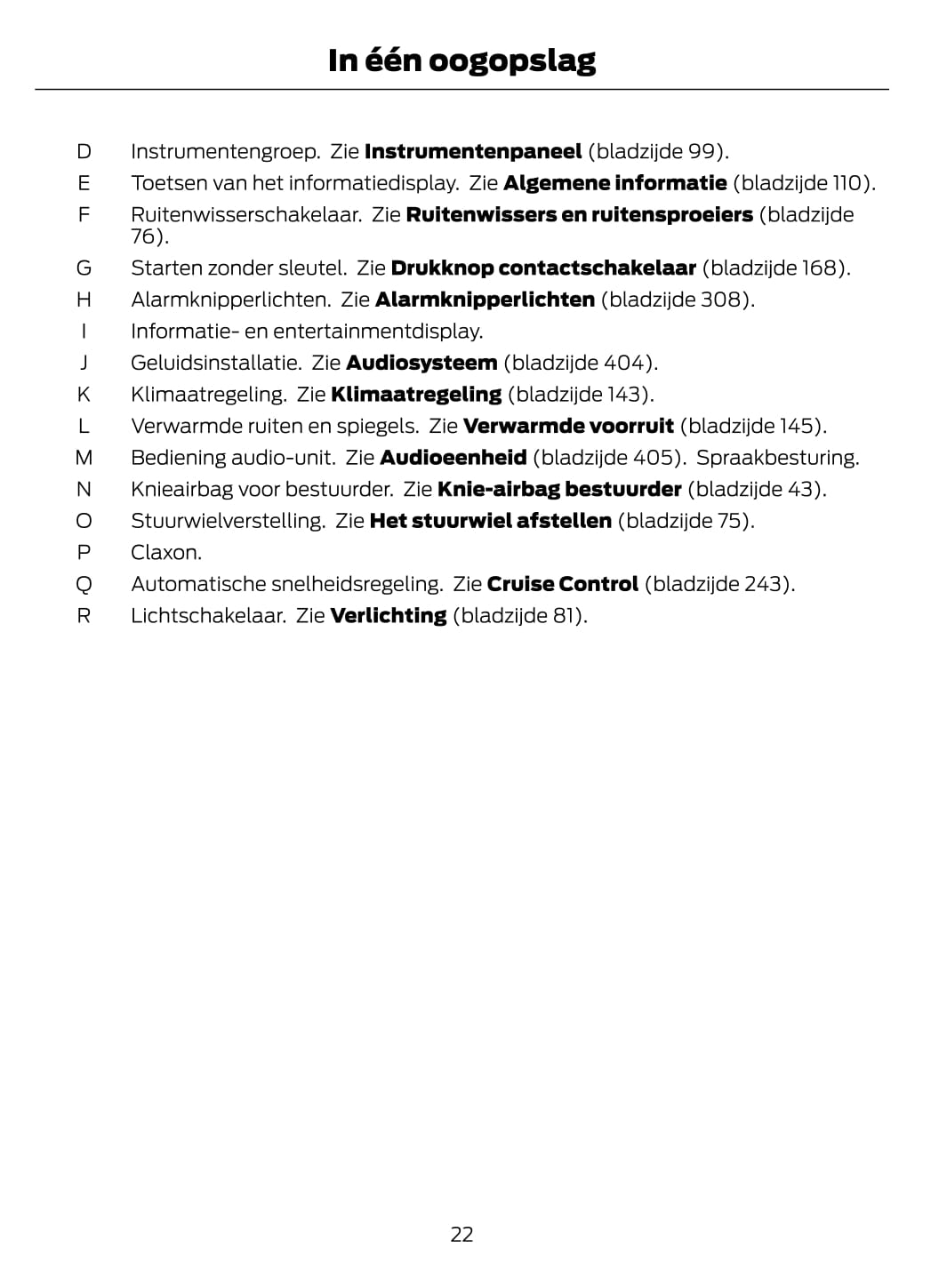 2021-2022 Ford Mondeo/Mondeo Hybrid Owner's Manual | Dutch