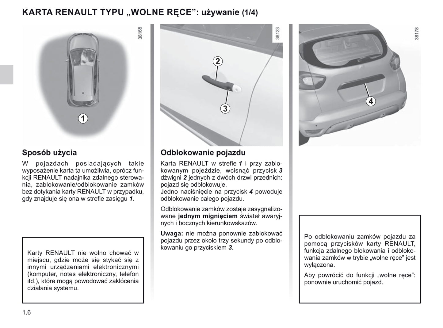 2018-2019 Renault Captur Bedienungsanleitung | Polnisch