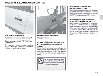 2018-2019 Renault Captur Bedienungsanleitung | Polnisch