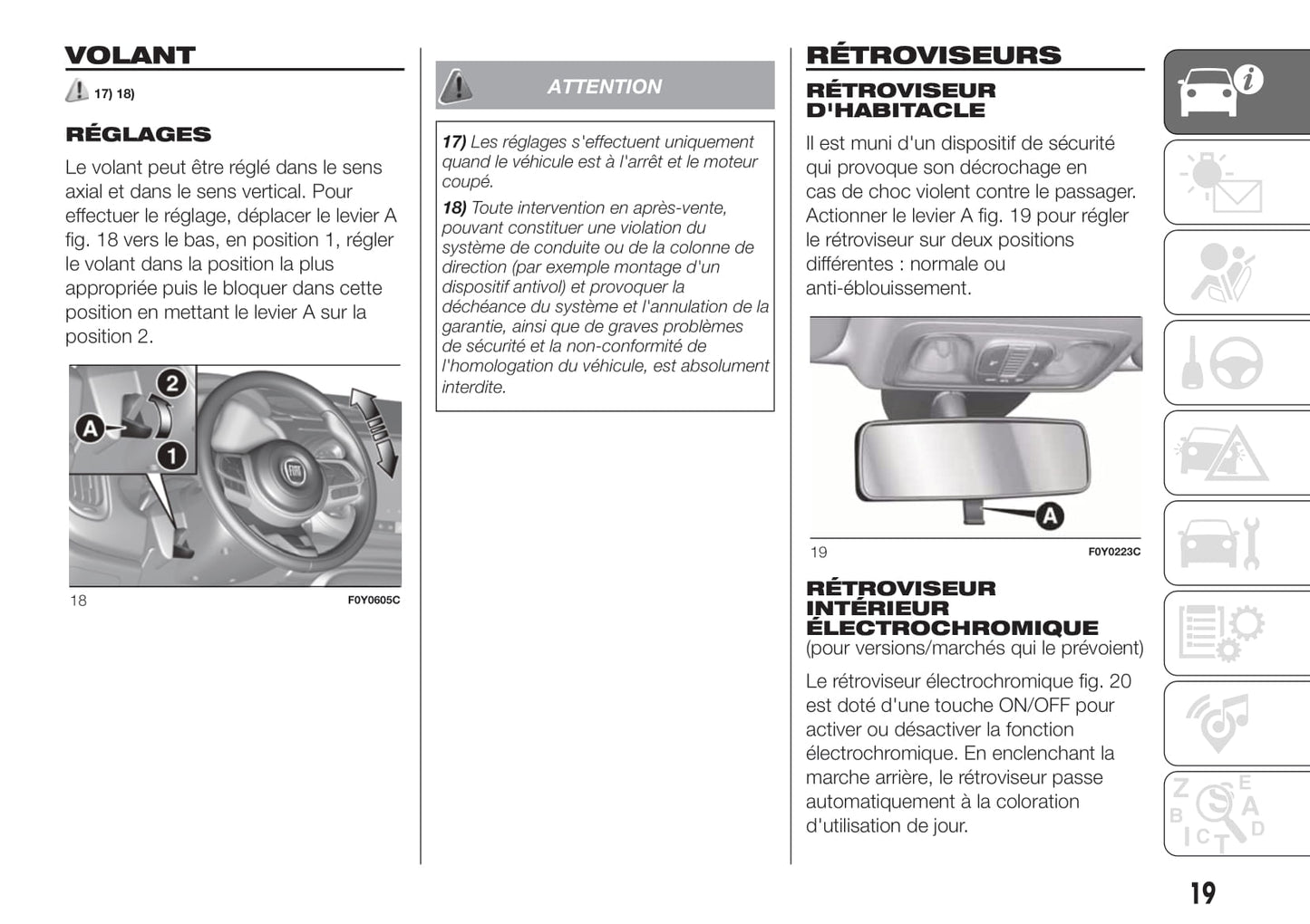 2018-2019 Fiat 500L Gebruikershandleiding | Frans