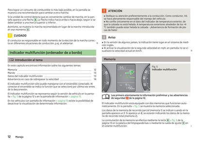 2012-2013 Skoda Octavia Gebruikershandleiding | Spaans