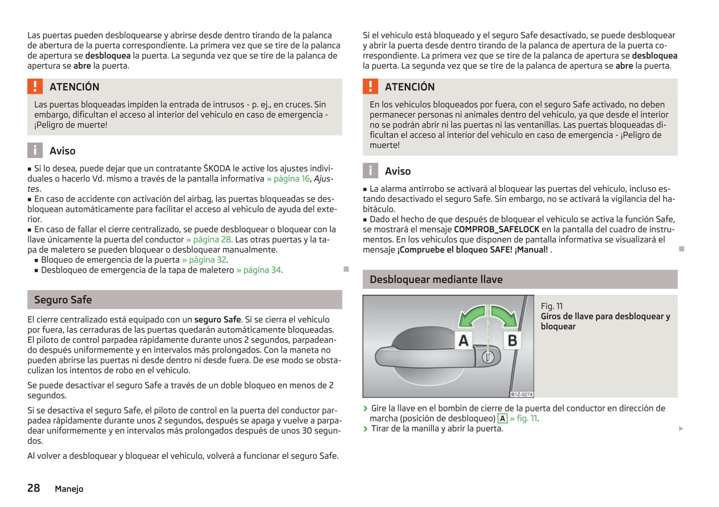 2012-2013 Skoda Octavia Gebruikershandleiding | Spaans