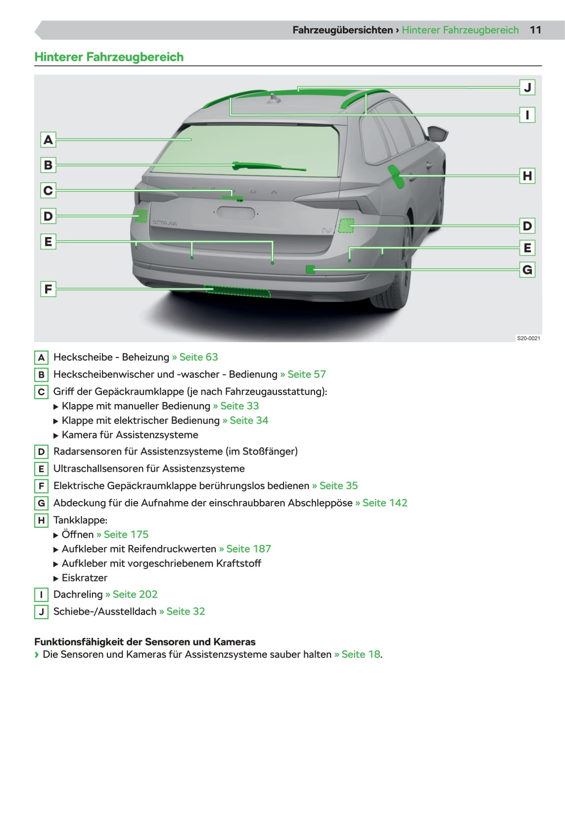 2020 Skoda Octavia Bedienungsanleitung | Deutsch