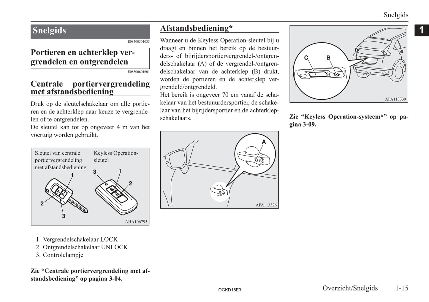 2017-2021 Mitsubishi Eclipse Cross Owner's Manual | Dutch