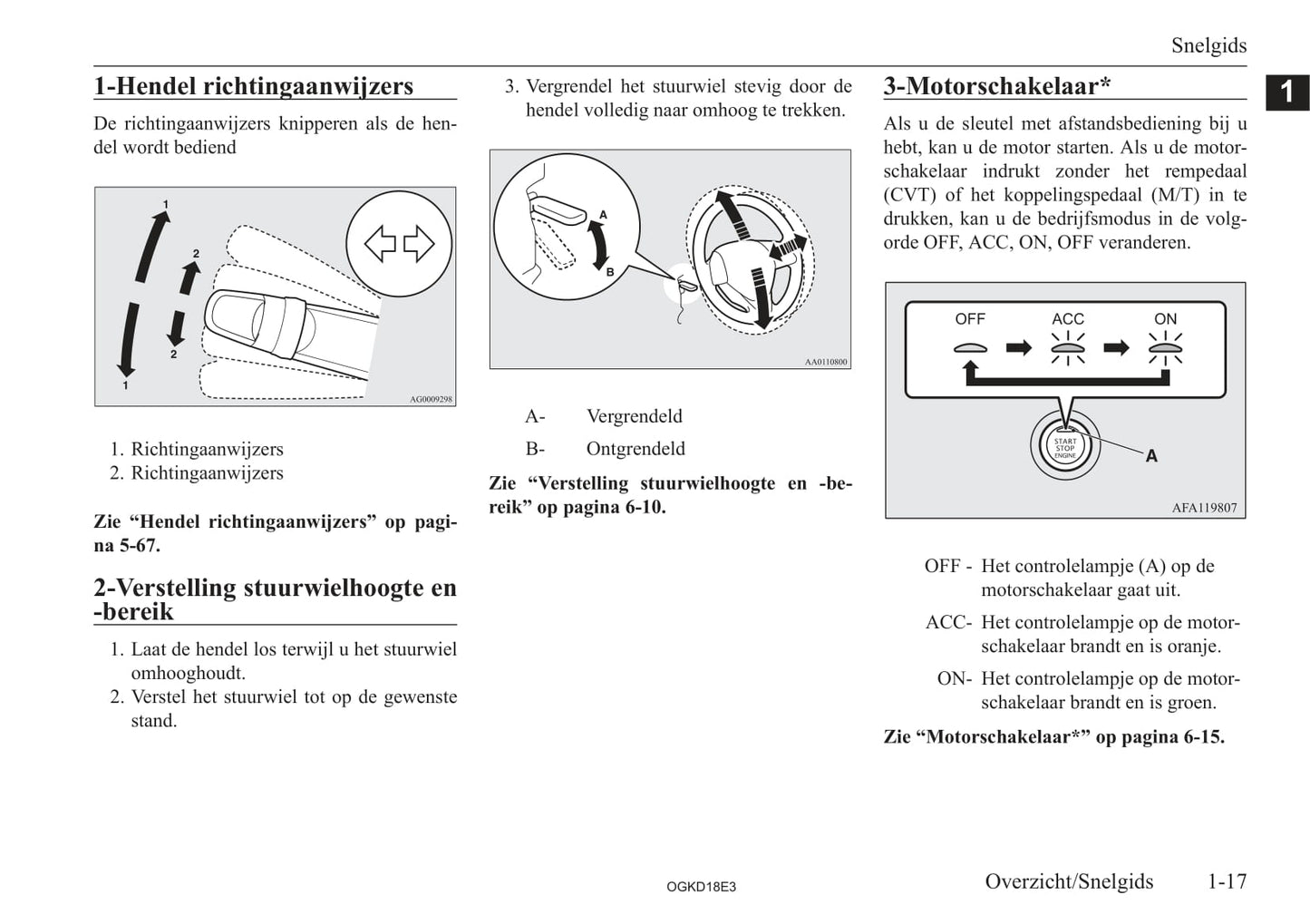 2017-2021 Mitsubishi Eclipse Cross Owner's Manual | Dutch