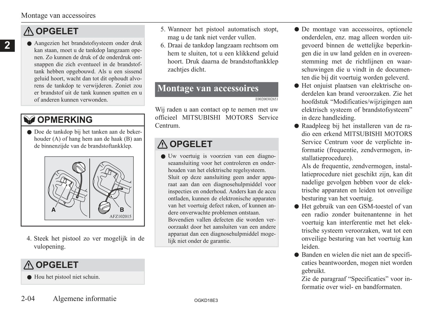 2017-2021 Mitsubishi Eclipse Cross Owner's Manual | Dutch