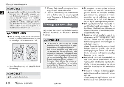 2017-2021 Mitsubishi Eclipse Cross Owner's Manual | Dutch