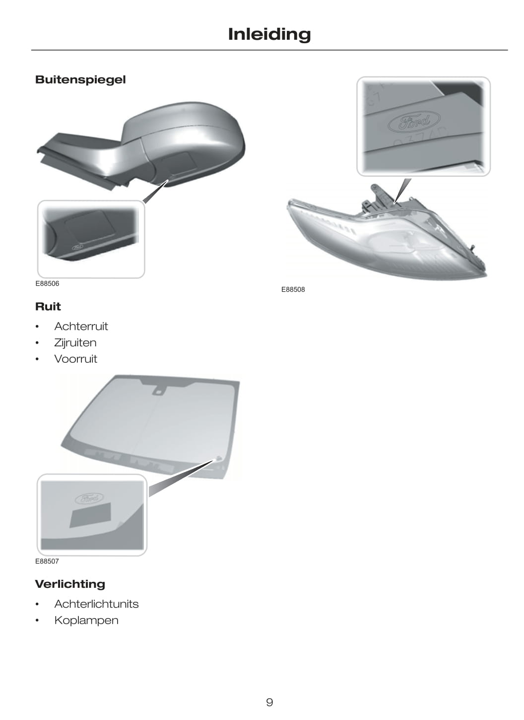 2009-2010 Ford Mondeo Owner's Manual | Dutch