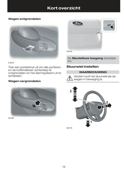 2009-2010 Ford Mondeo Owner's Manual | Dutch