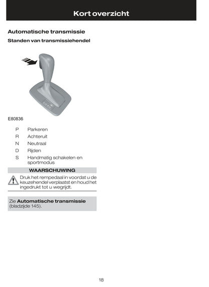 2009-2010 Ford Mondeo Owner's Manual | Dutch