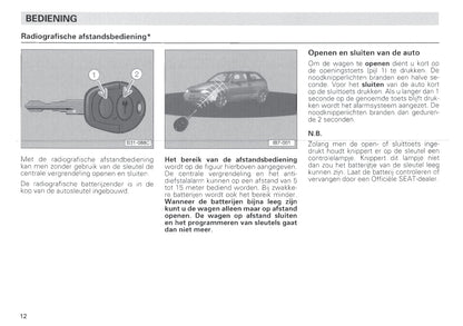 1996-1997 Seat Ibiza Owner's Manual | Dutch