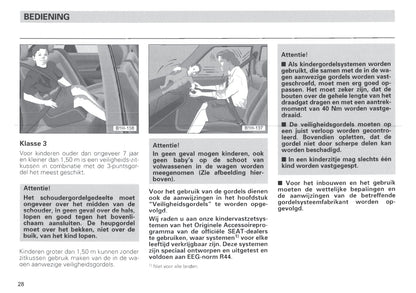 1996-1997 Seat Ibiza Owner's Manual | Dutch