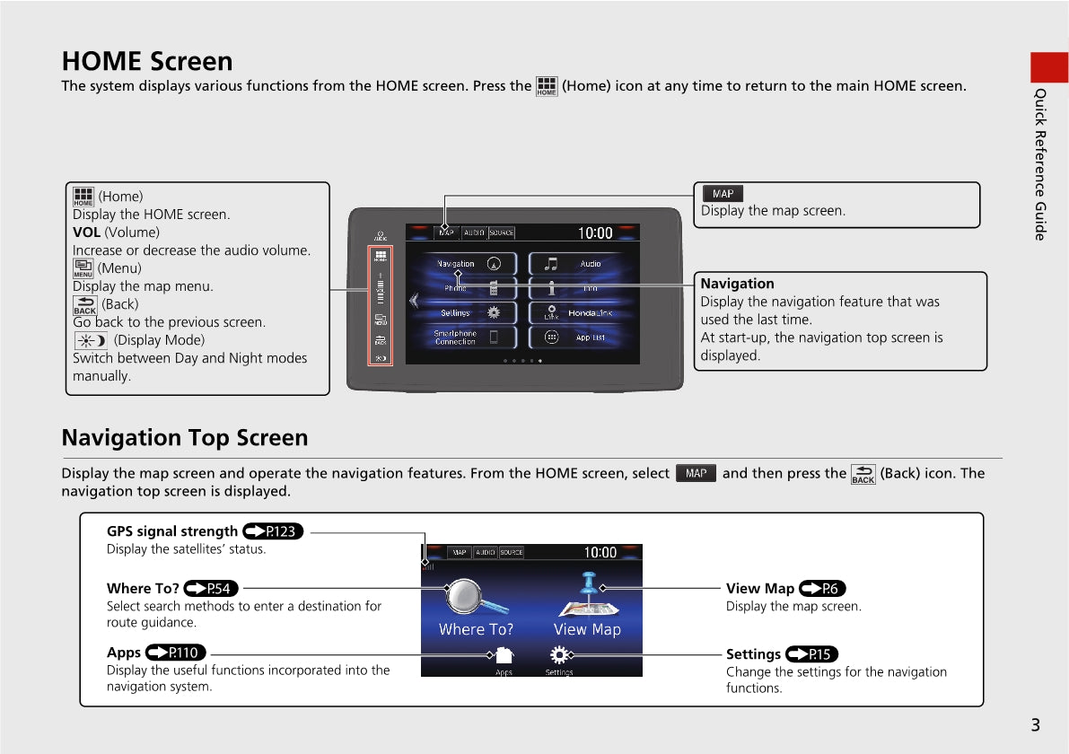 Honda Clarity Plug-In Hybrid Navigation Owner's Manual 2021