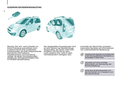 2016-2017 Citroën Berlingo Multispace Owner's Manual | German