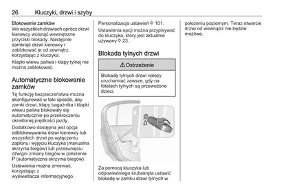 2019-2020 Opel Corsa Bedienungsanleitung | Polnisch