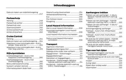 2021-2022 Ford Mondeo Bedienungsanleitung | Niederländisch