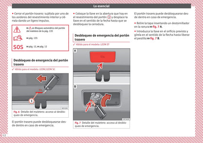 2016-2017 Seat Leon Owner's Manual | Spanish