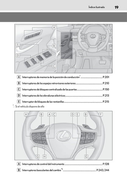 2019 Lexus UX Manuel du propriétaire | Espagnol