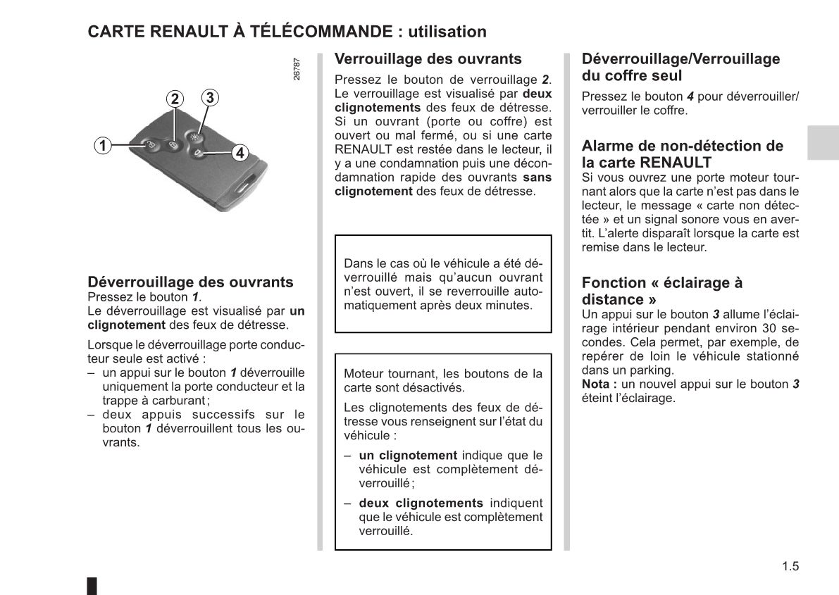 2015-2016 Renault Clio Owner's Manual | French