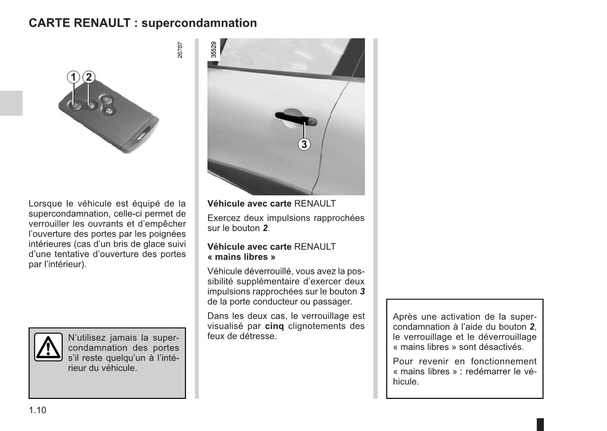 2015-2016 Renault Clio Owner's Manual | French