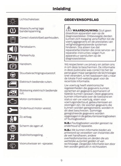 2018-2019 Ford EcoSport Gebruikershandleiding | Nederlands