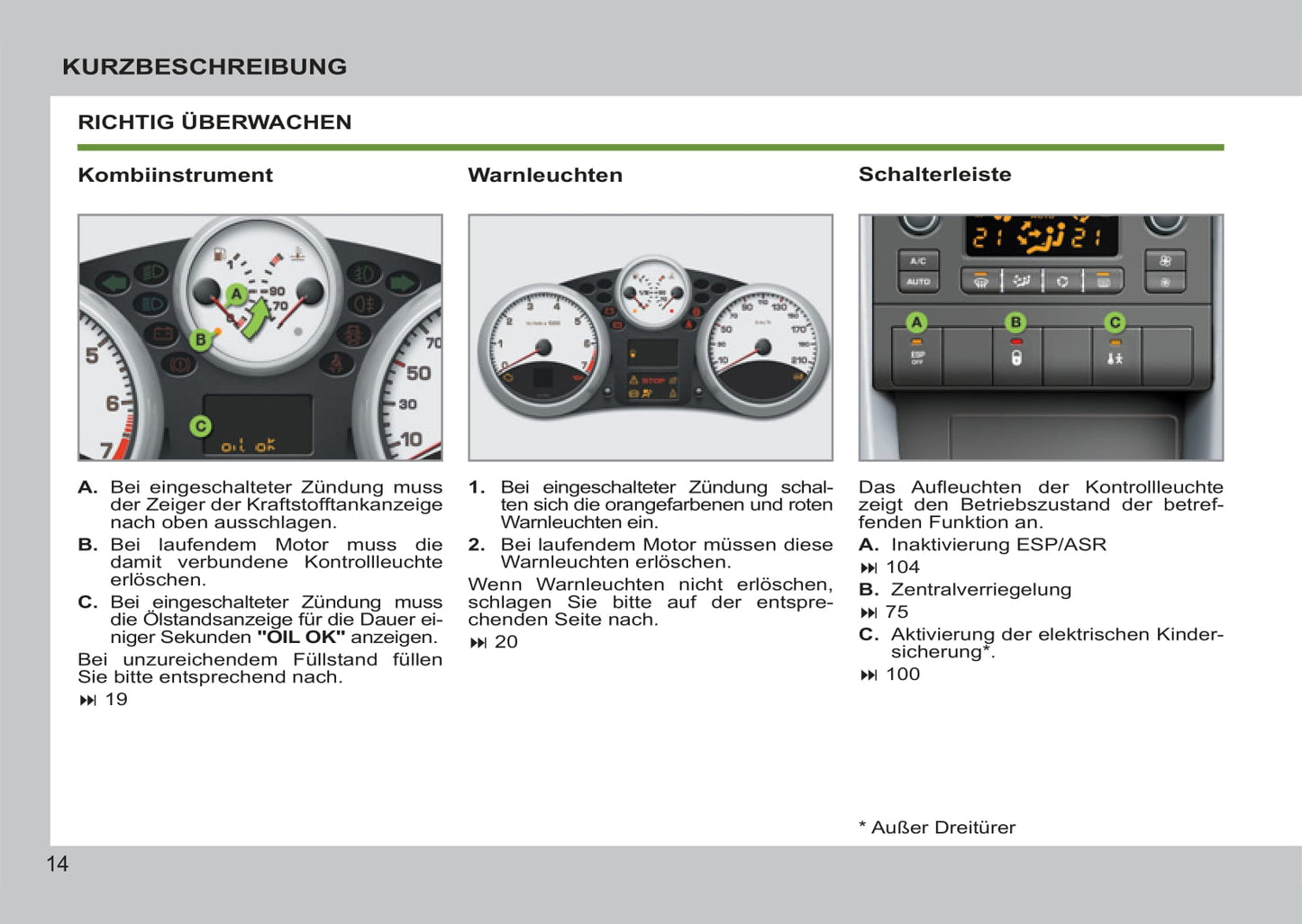 2011-2014 Peugeot 207/207 SW Manuel du propriétaire | Allemand