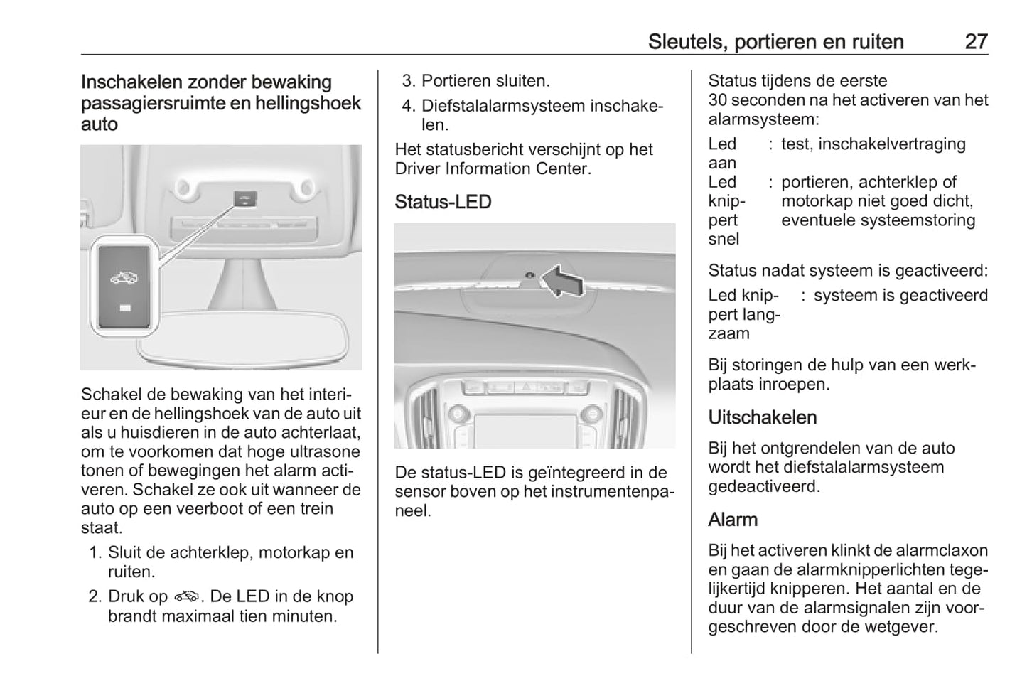 2016-2017 Opel Zafira/Zafira Tourer Gebruikershandleiding | Nederlands