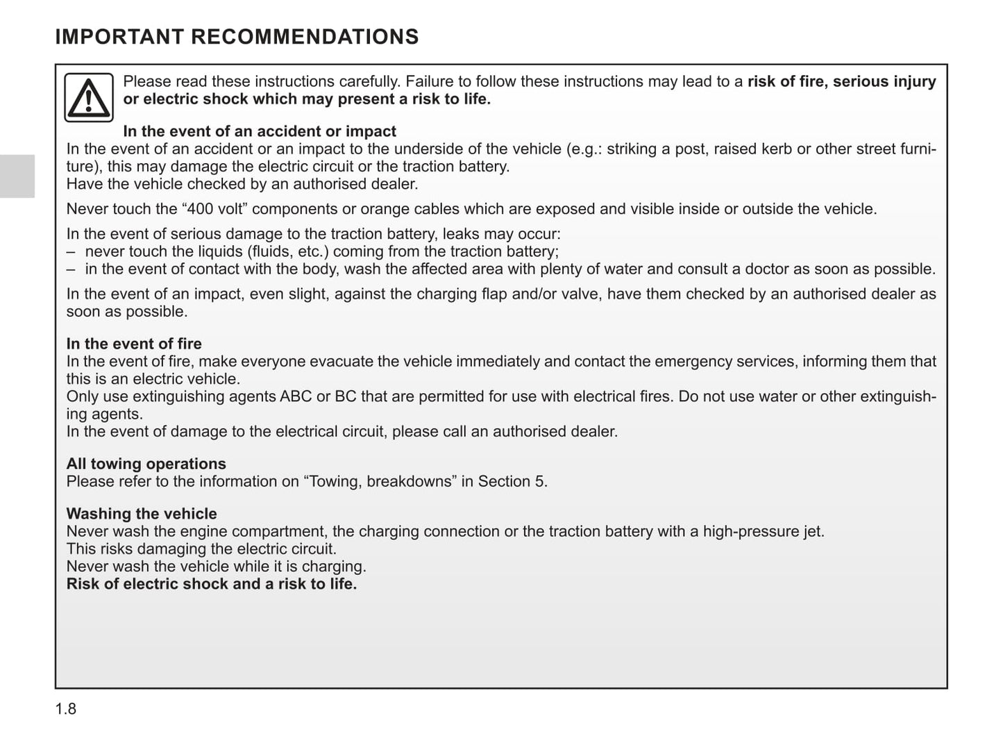 2020-2021 Renault Kangoo Z.E. Owner's Manual | English