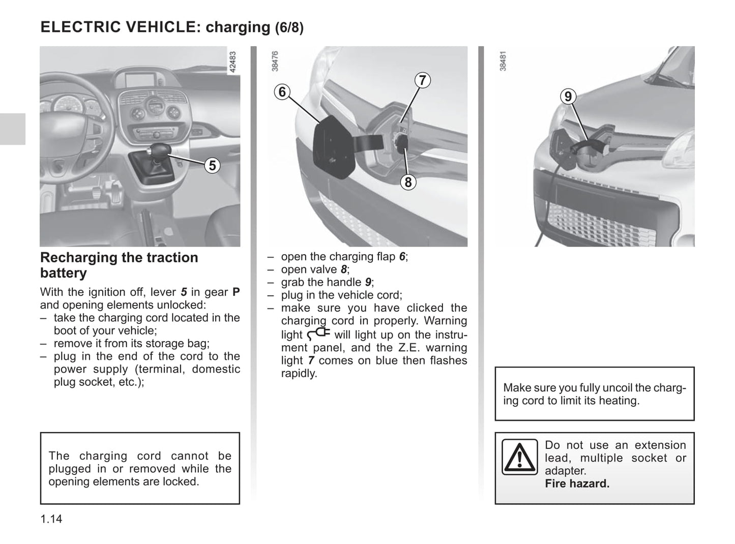 2020-2021 Renault Kangoo Z.E. Owner's Manual | English