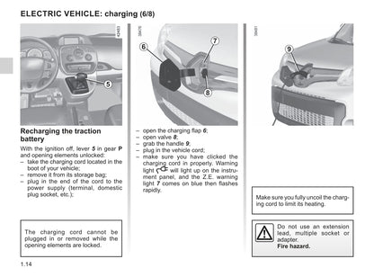 2020-2021 Renault Kangoo Z.E. Owner's Manual | English