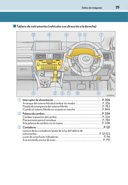 2015-2019 Lexus RX 450h Manuel du propriétaire | Espagnol