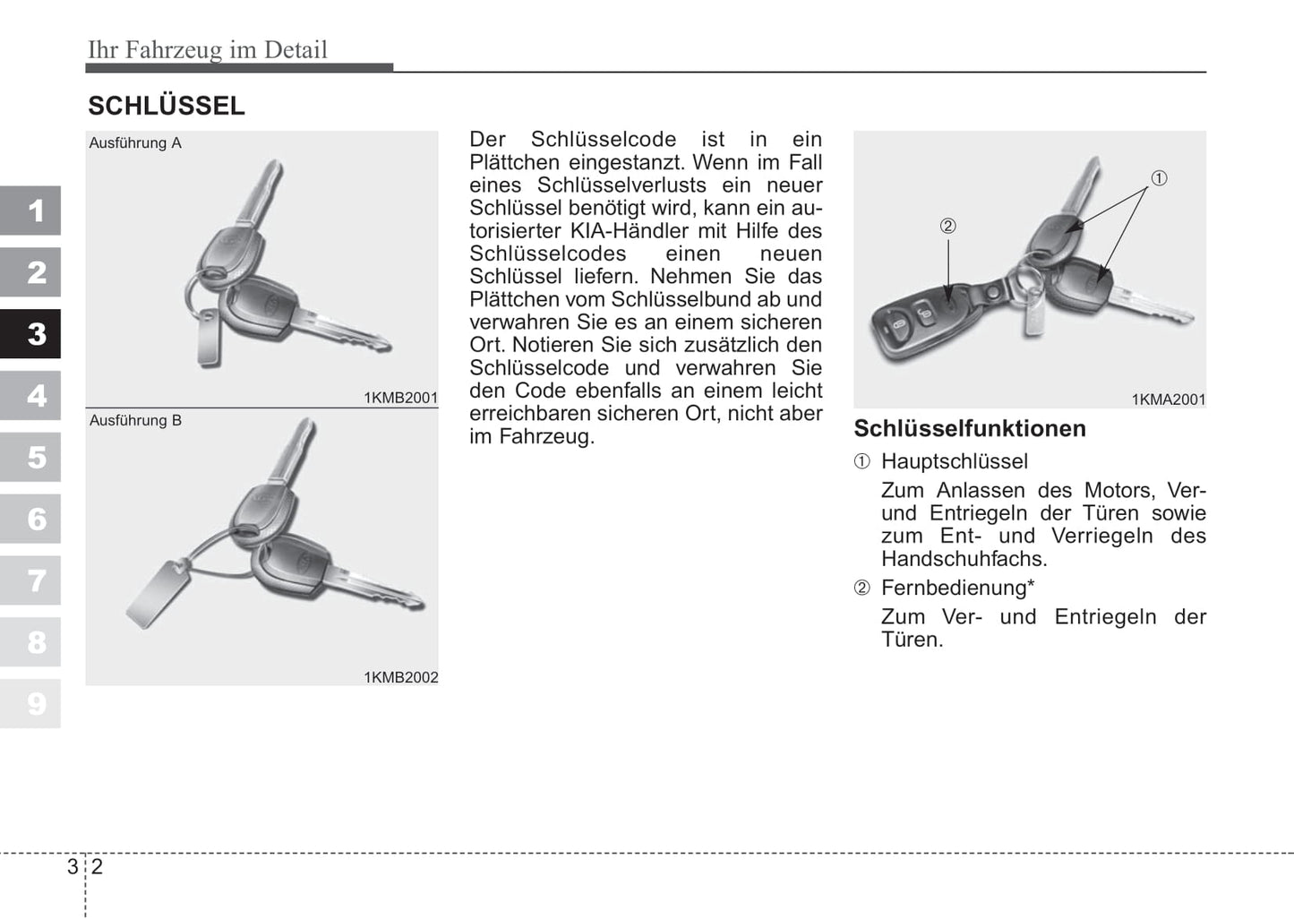 2006-2007 Kia Sportage Owner's Manual | German