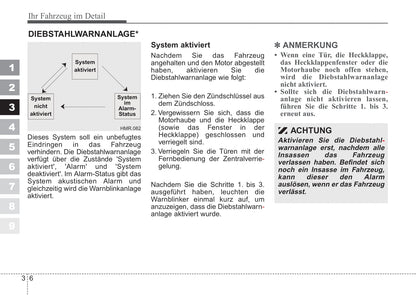 2006-2007 Kia Sportage Owner's Manual | German