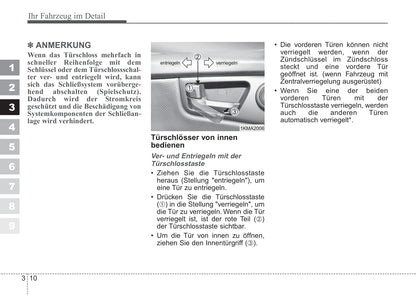2006-2007 Kia Sportage Owner's Manual | German
