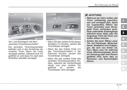 2006-2007 Kia Sportage Owner's Manual | German