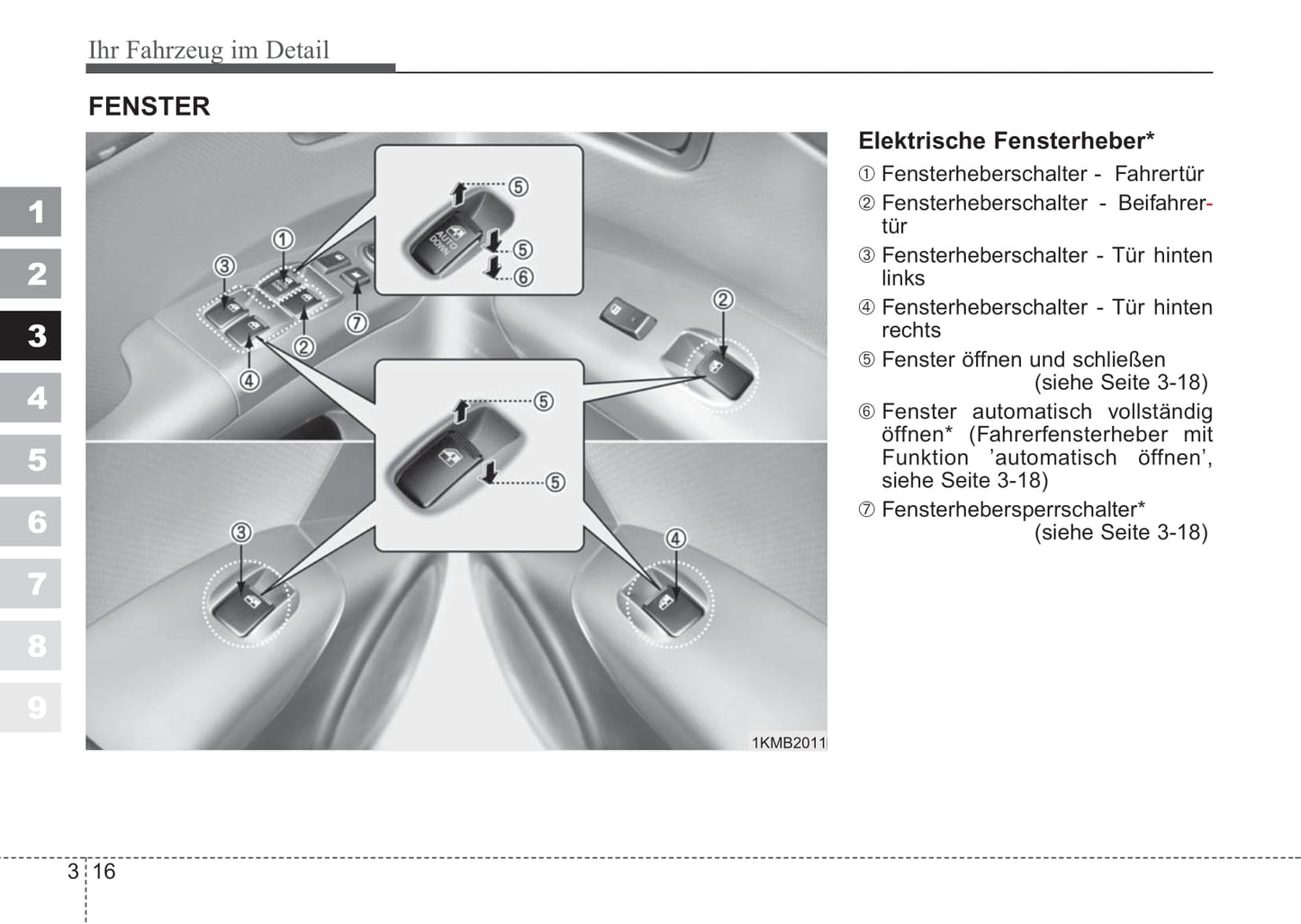 2006-2007 Kia Sportage Owner's Manual | German