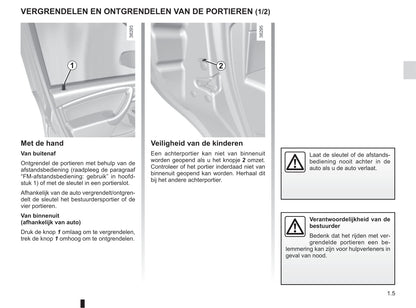 2013-2018 Dacia Duster Owner's Manual | Dutch