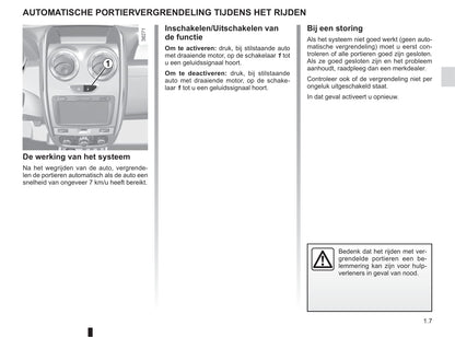 2013-2018 Dacia Duster Owner's Manual | Dutch