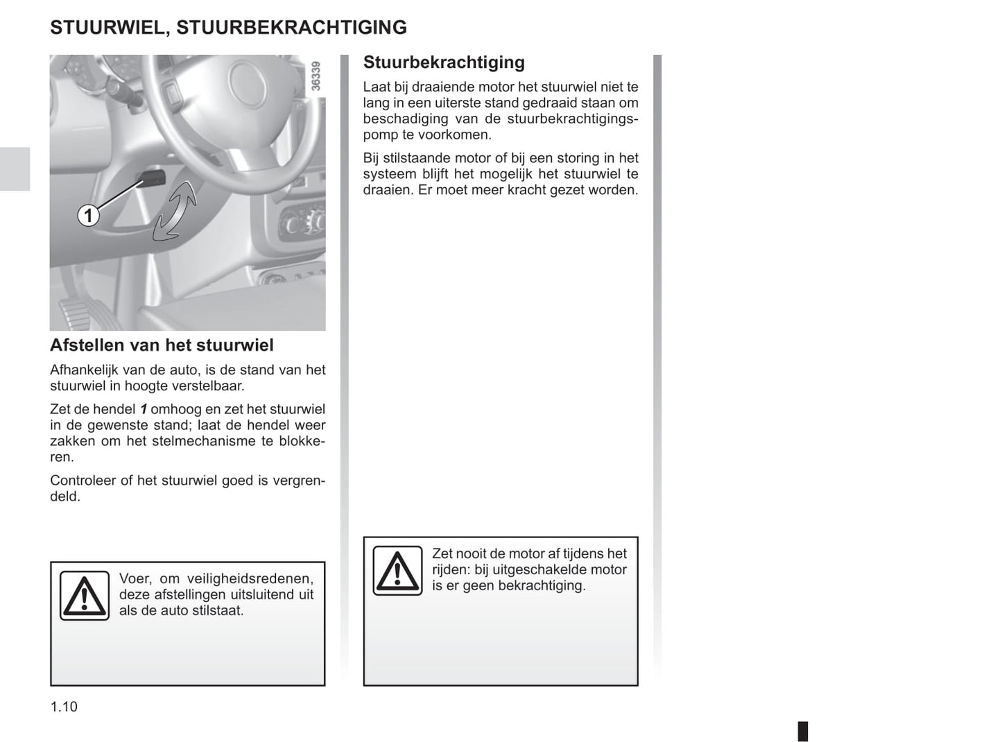 2013-2018 Dacia Duster Owner's Manual | Dutch