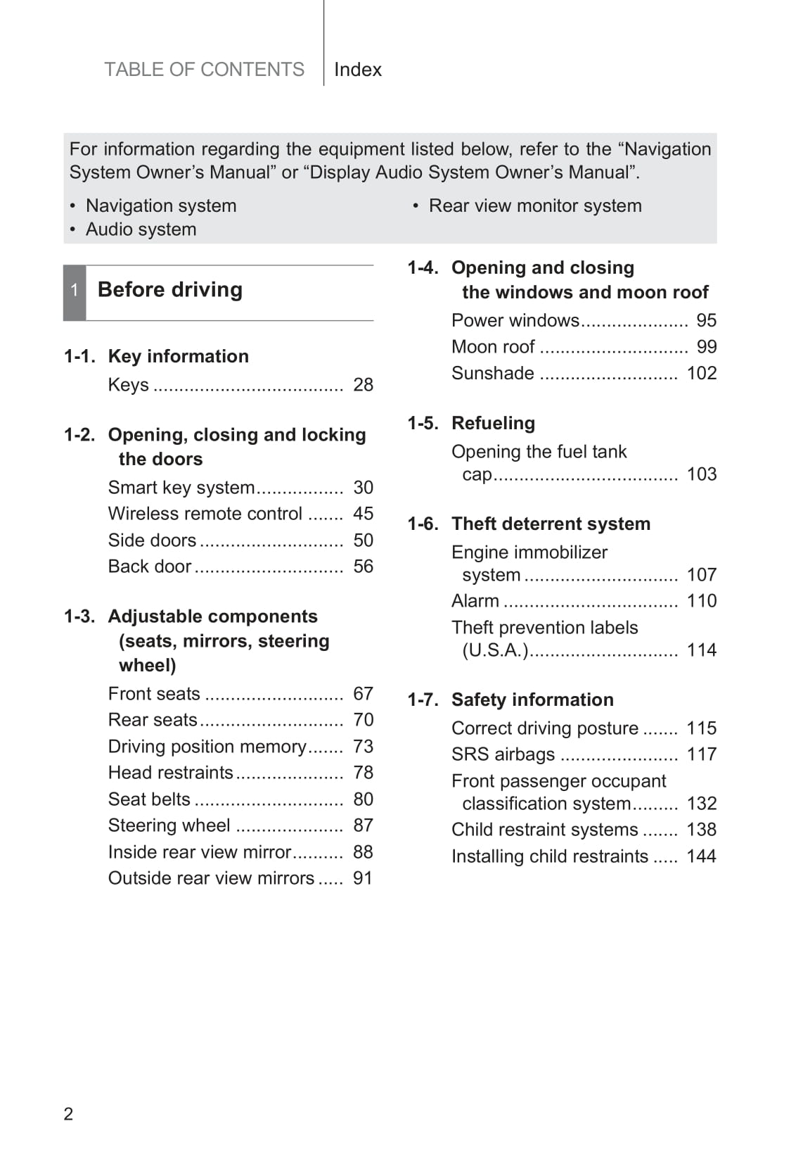 2013 Toyota Venza Owner's Manual | English