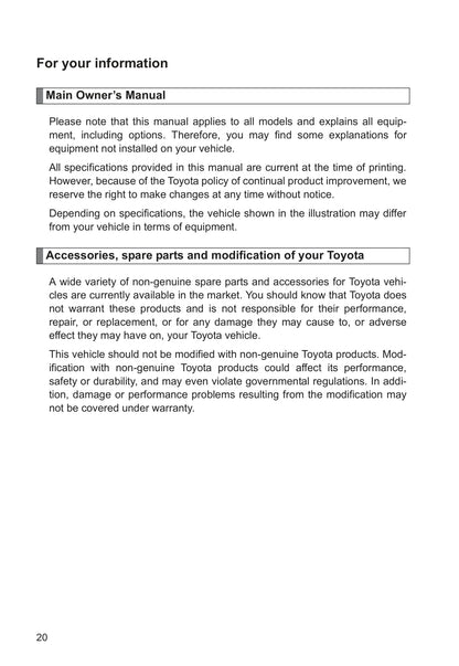 2013 Toyota Venza Owner's Manual | English