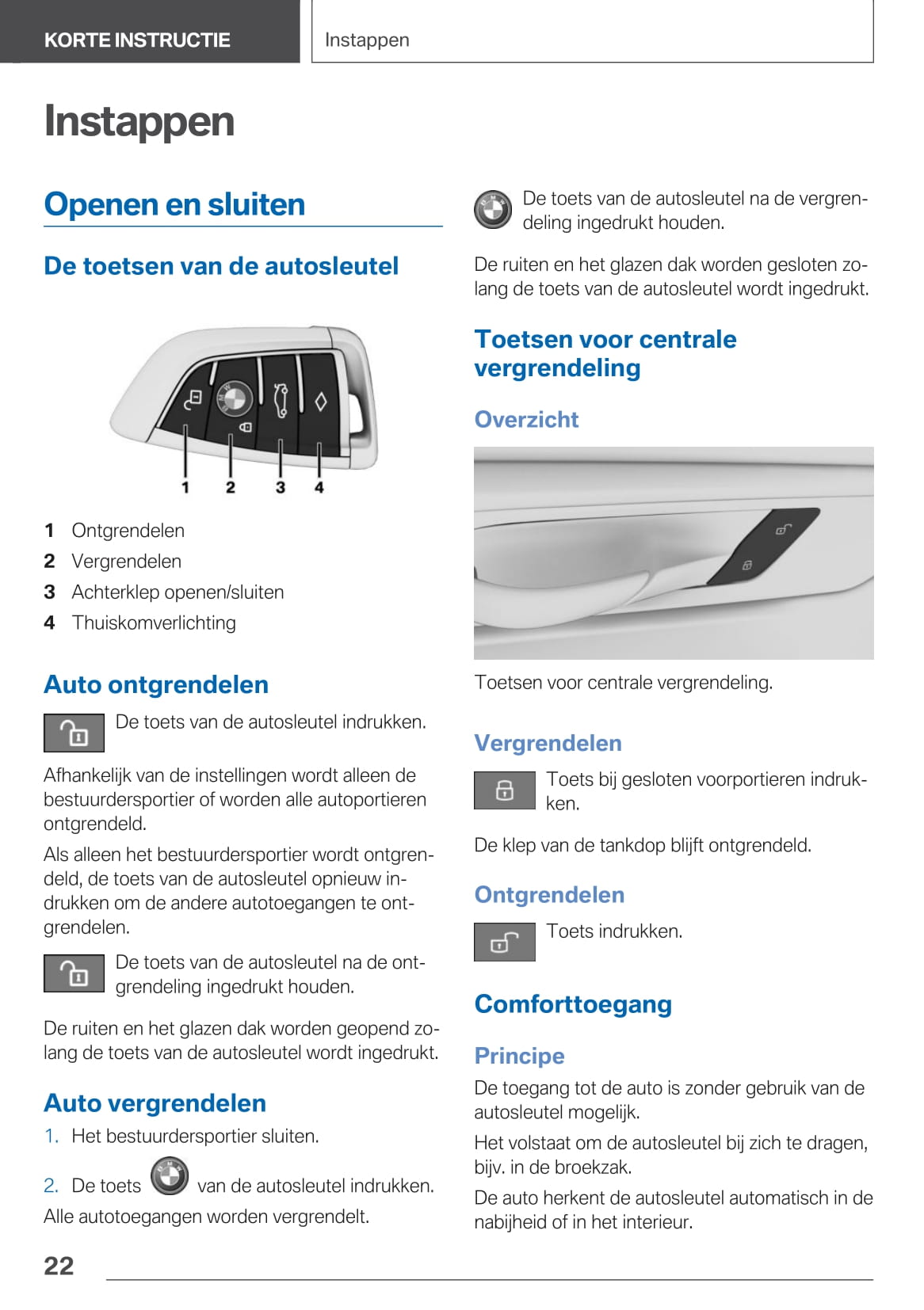 2020-2021 BMW X4 Owner's Manual | Dutch