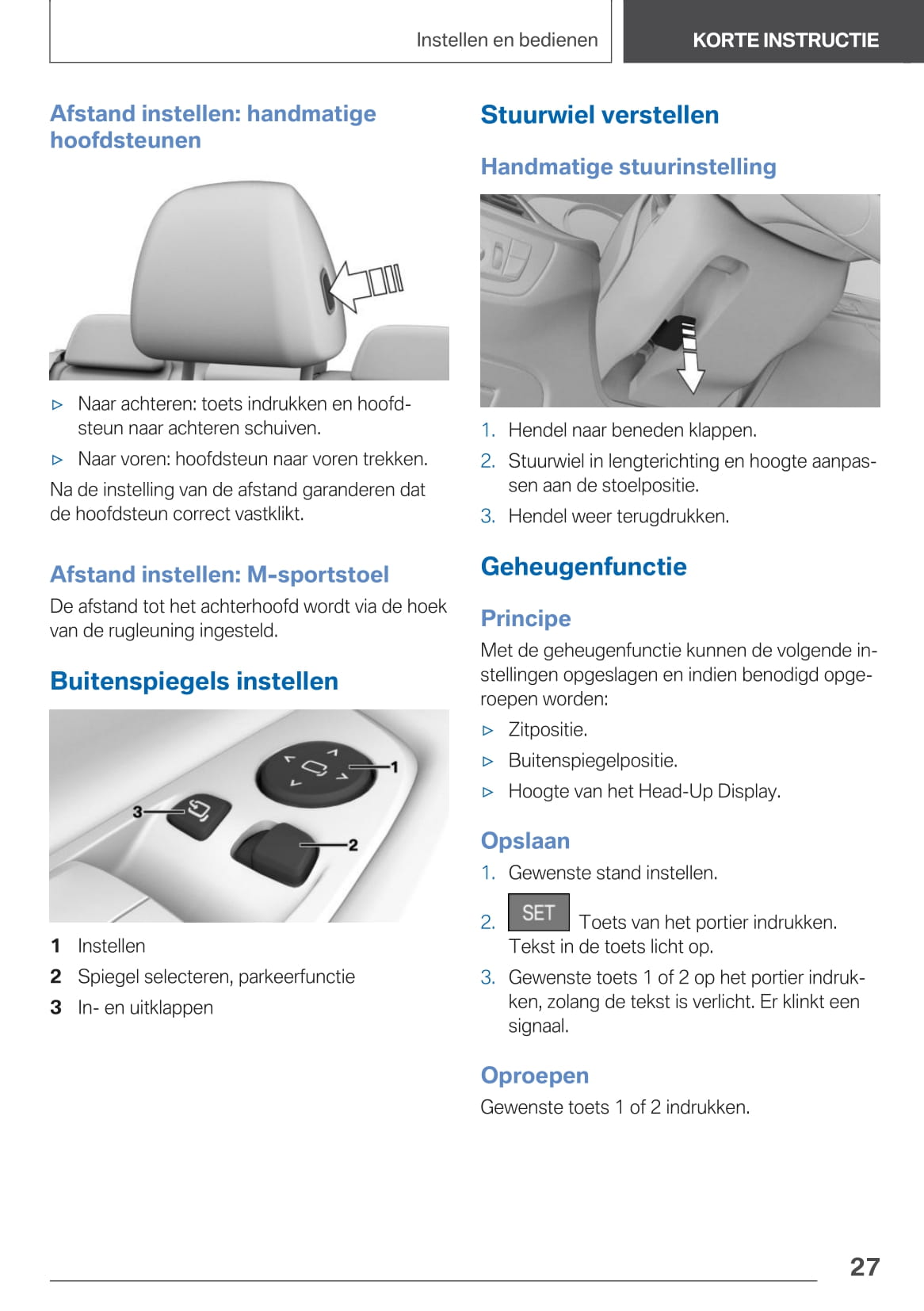 2020-2021 BMW X4 Owner's Manual | Dutch