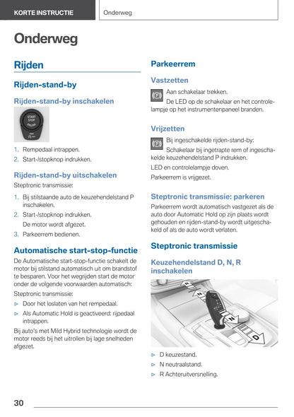 2020-2021 BMW X4 Owner's Manual | Dutch