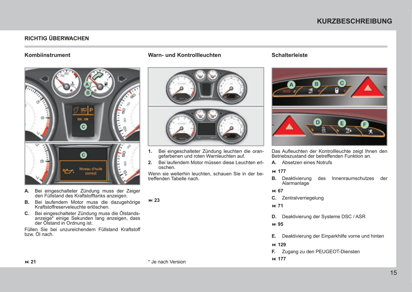 2011-2013 Peugeot 308 CC Manuel du propriétaire | Allemand