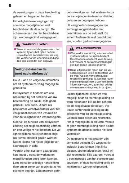 Toyota Touch Multimedia & Navigatiesysteem Handleiding 2019