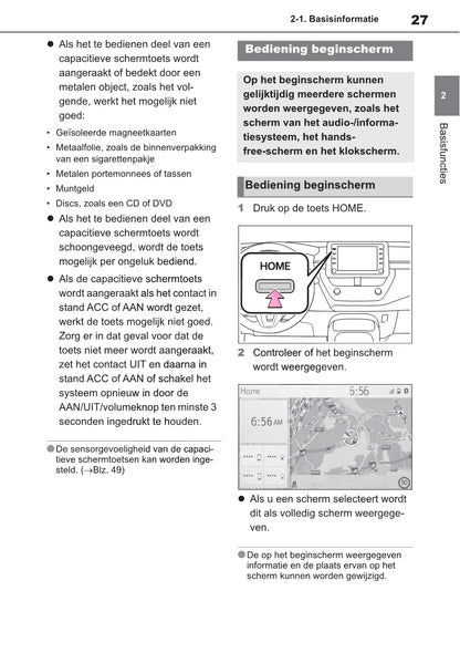 Toyota Touch Multimedia & Navigatiesysteem Handleiding 2019