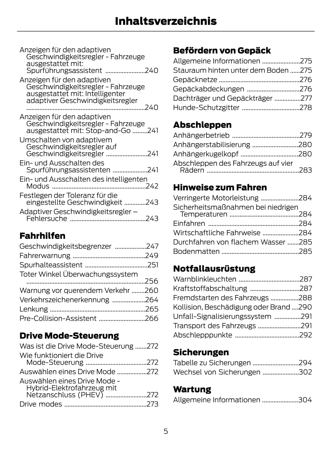 2021-2022 Ford Explorer Owner's Manual | German