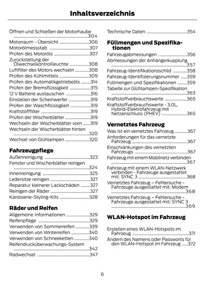 2021-2022 Ford Explorer Owner's Manual | German