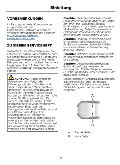 2021-2022 Ford Explorer Owner's Manual | German